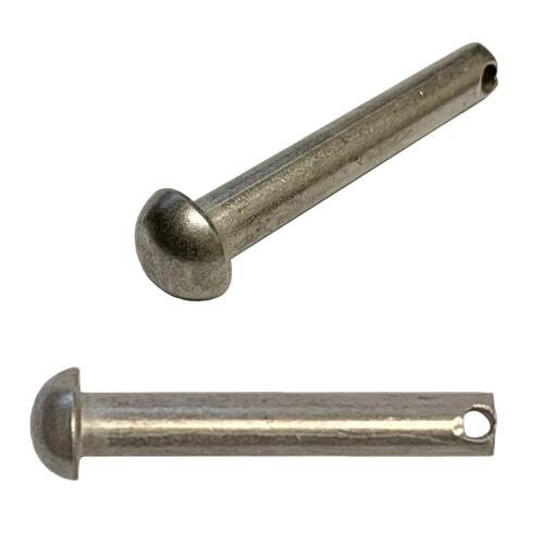 RCLPN5162 5/16" X 2" Round Head Clevis Pin, 300 Series Stainless